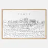 Framed Tempe AZ Art print - Landscape - Main