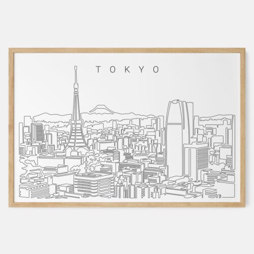 Tokyo Skyline Art Print