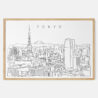 Framed Tokyo Skyline Art print - Landscape - Main