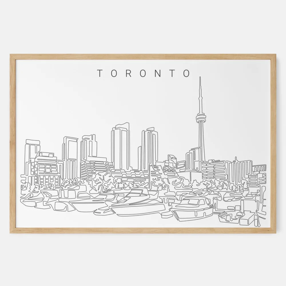 Framed Toronto Harbor Art print - Landscape - Main Framed Toronto Harbor Art print - Landscape - Main