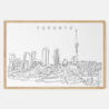 Framed Toronto Harbor Art print - Landscape - Main