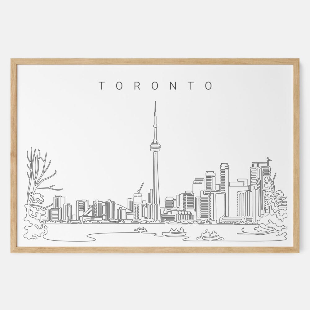 Framed Toronto Skyline Art print - Landscape - Main