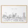 Framed Tulsa Art print - Landscape - Main