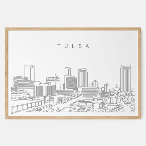 Tulsa Skyline Art Print