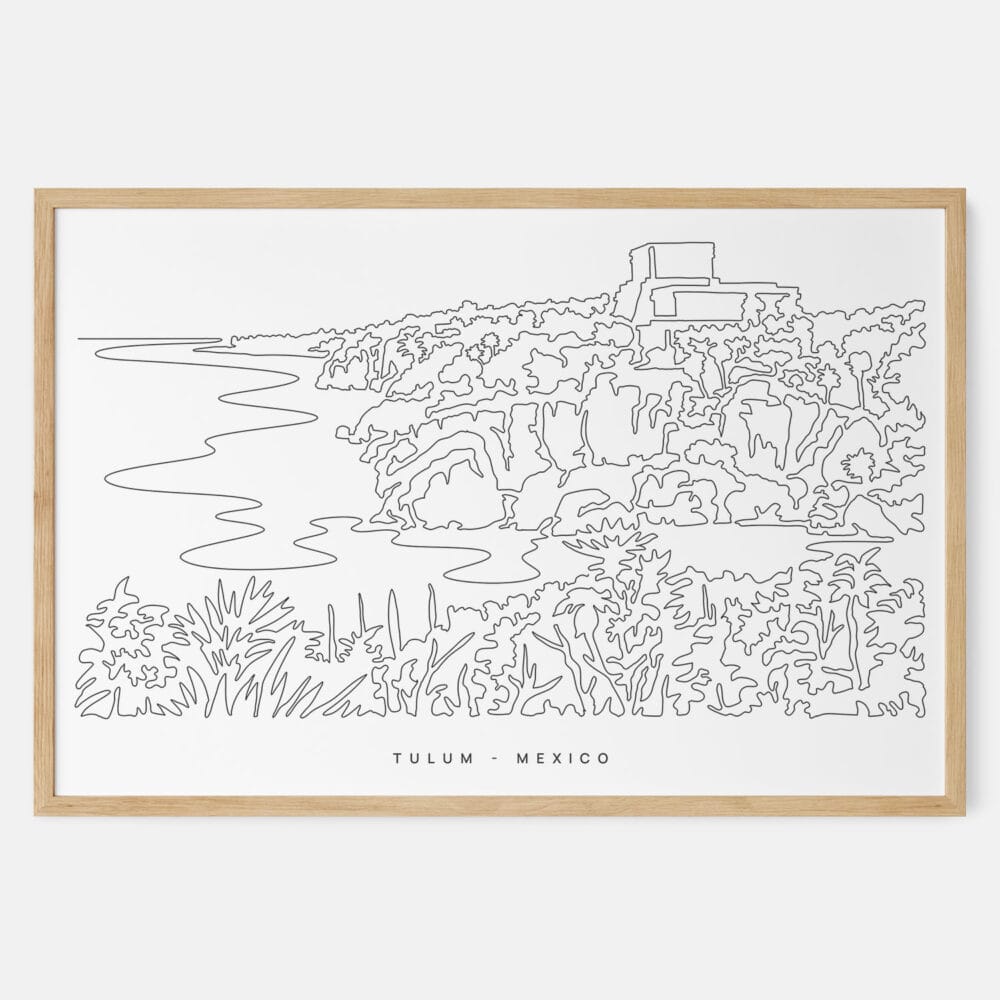 Framed Tulum Mexico Art print - Landscape - Main
