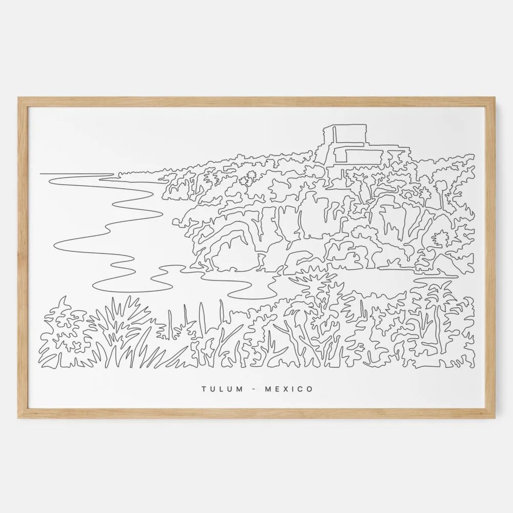 Framed Tulum Mexico Art print - Landscape - Main