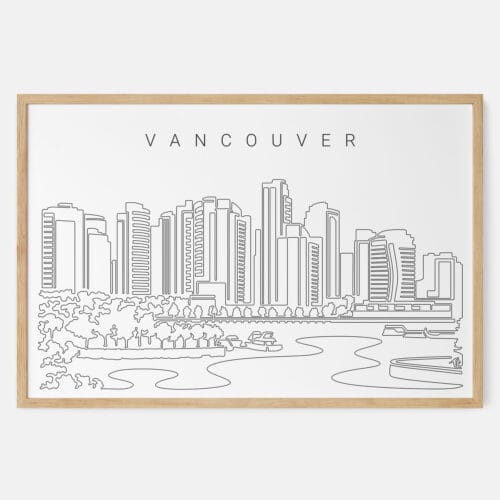 Vancouver Skyline Art Print
