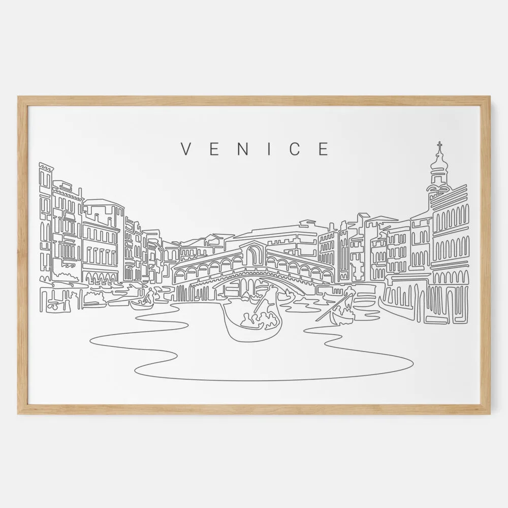 Framed Venice Italy Art print - Landscape - Main Framed Venice Italy Art print - Landscape - Main