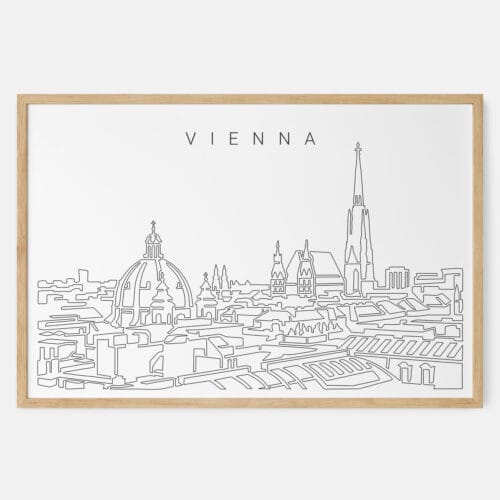 Vienna Skyline Art Print