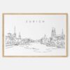 Framed Zurich Art print - Landscape - Main