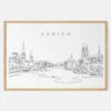 Framed Zurich Art print - Landscape - Main