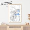 Santorini One Line Drawing