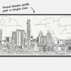 Austin Texas One Line Art