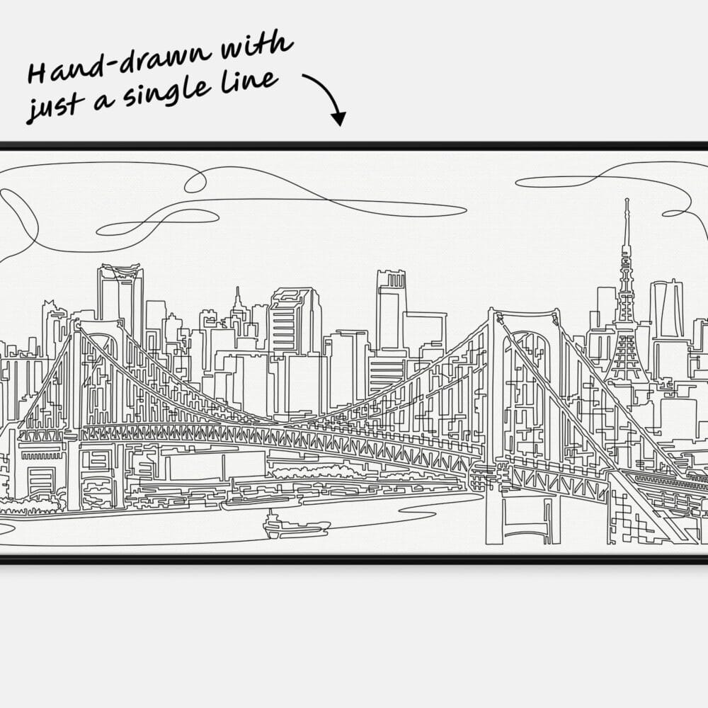 Tokyo Skyline One Line Art Tokyo Skyline One Line Art