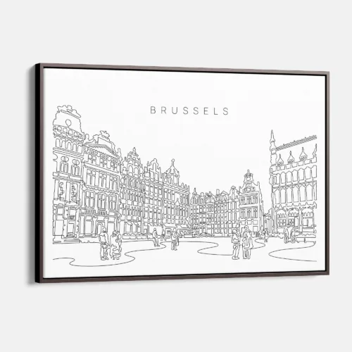 Brussels Belgium Canvas Art Print - Main - Light