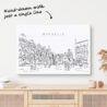 Brussels Belgium One Line Drawing