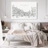 Brussels Belgium Stretched Canvas - Bed Room - Light