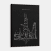 Chicago John Hancock Tower Canvas Wall Art - Main - Dark