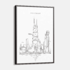 Chicago John Hancock Tower Canvas Wall Art - Main - Light