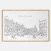 Framed Brussels Art Print - Main - Light