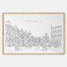 Framed Brussels Art Print - Main - Light