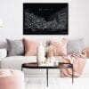 Framed Brussels Wall Art - Living Room - Dark