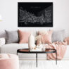 Framed Brussels Wall Art - Living Room - Dark
