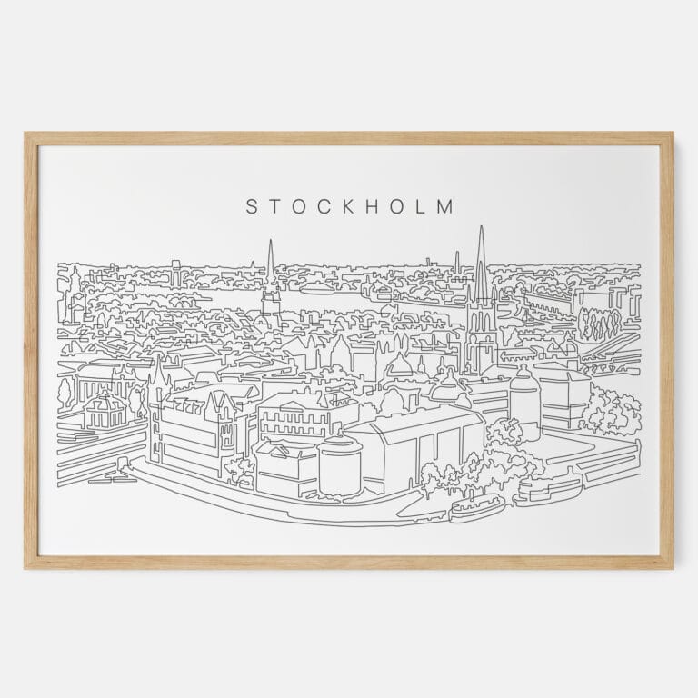 Framed Stockholm Wall Art - Main - Light