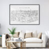 Framed Stockholm Wall Art for Living Room - Light