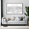 Stockholm Canvas Art Print - Living Room