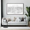 Stockholm Canvas Art Print - Living Room