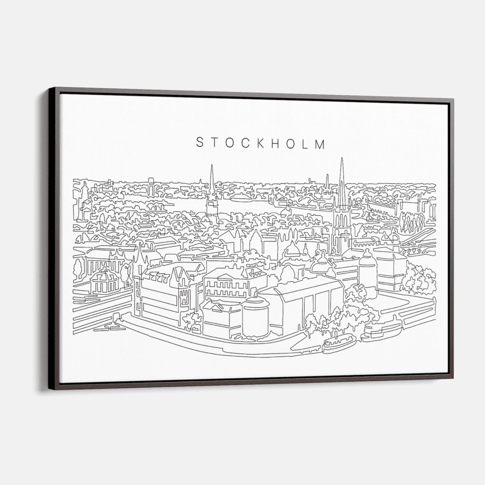 Stockholm Canvas Art Print - Main - Light