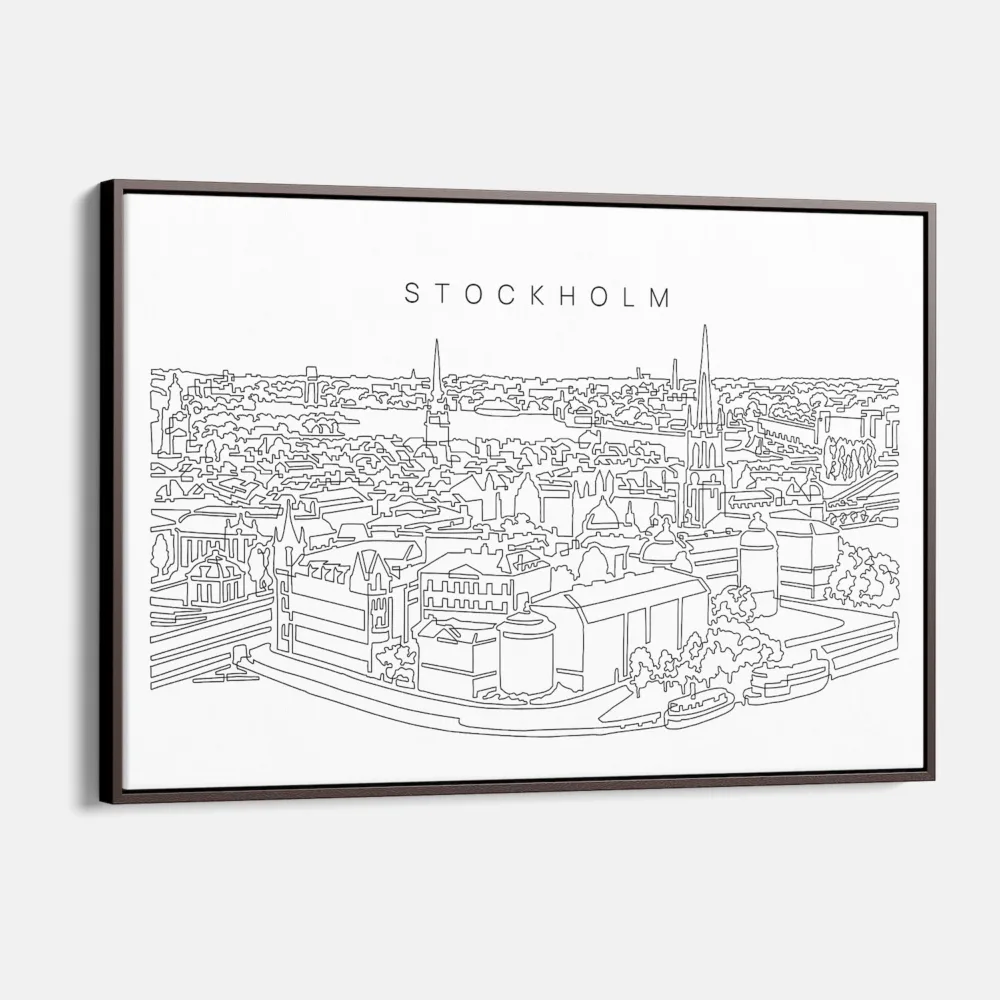 Stockholm Canvas Art Print - Main - Light