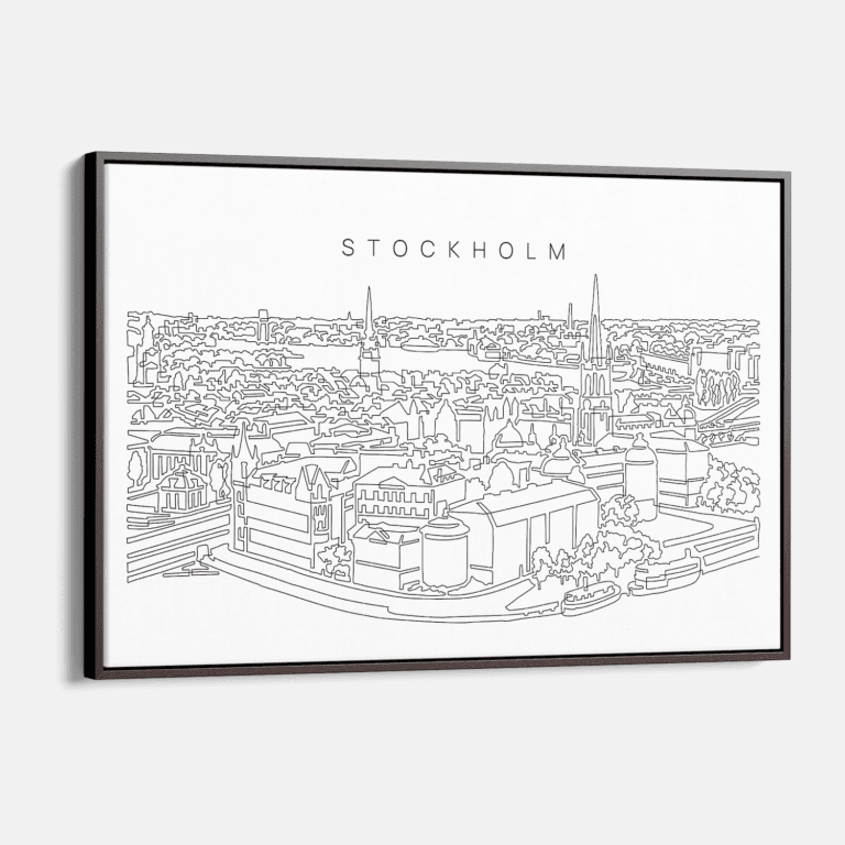 Stockholm Canvas Art Print - Main - Light