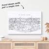 Stockholm City One Line Drawing