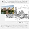 Custom City Art - Photo to line art