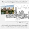 Custom City Art - Photo to line art