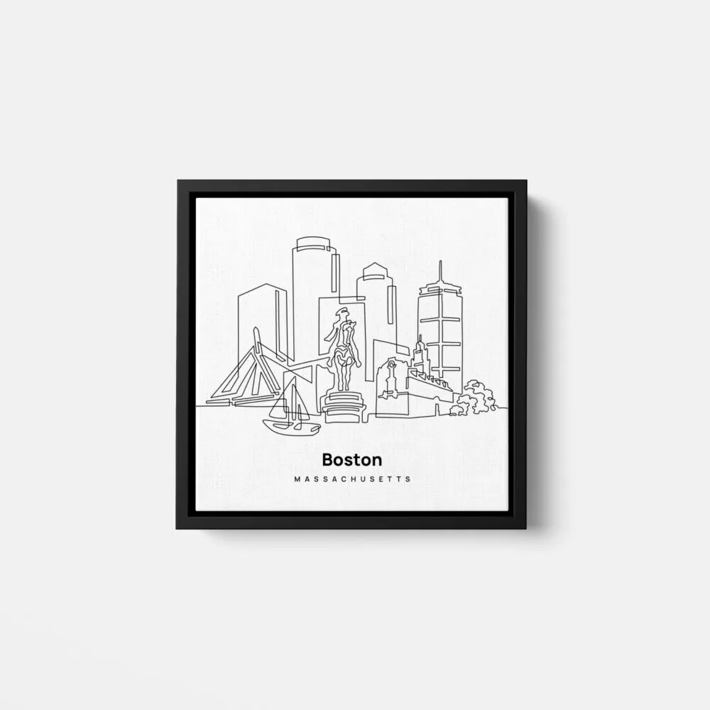 Mini Boston Canvas Print - Main Mini Boston Canvas Print - Main