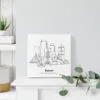 Mini Boston Canvas Print - On Shelf