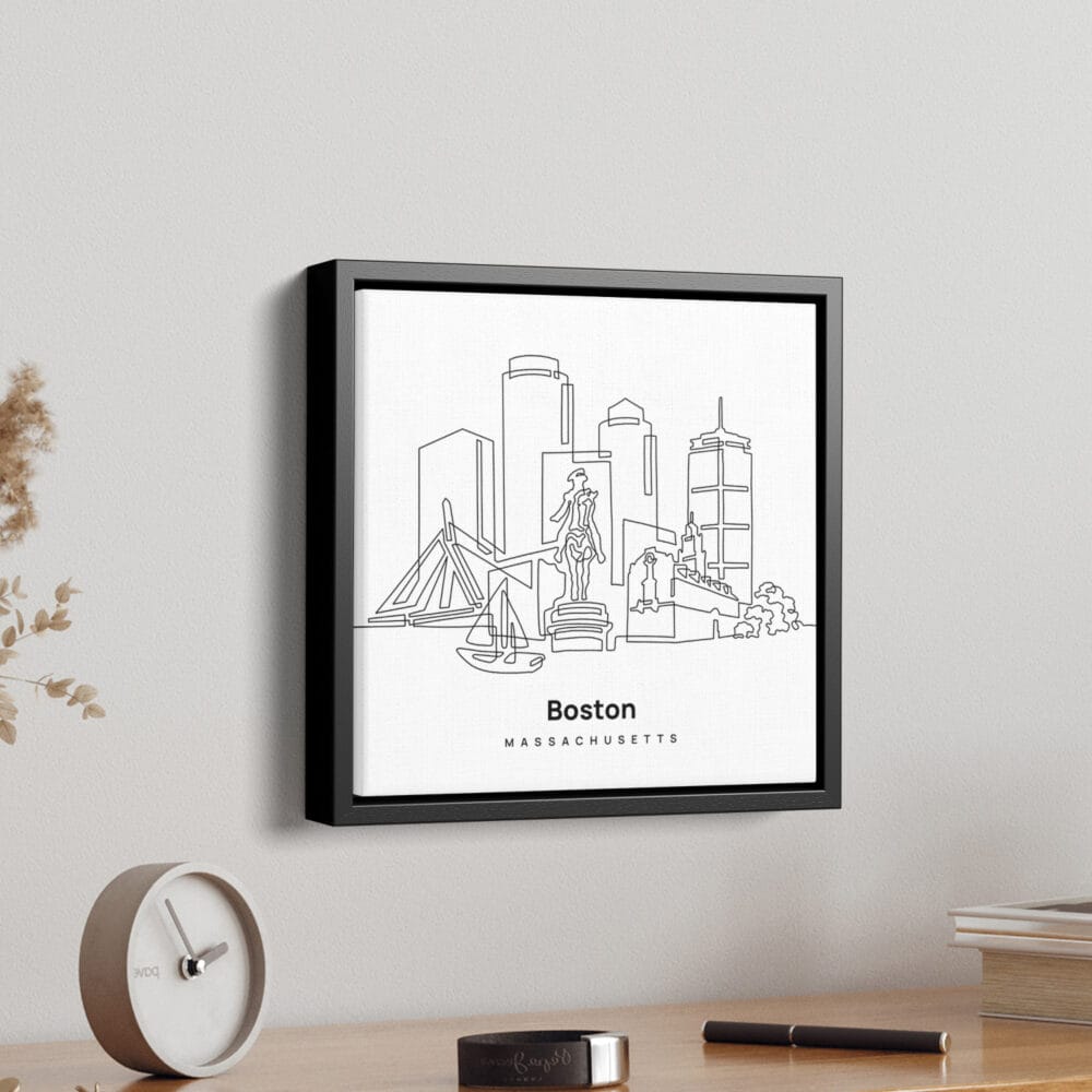 Mini Boston Canvas Print - Side View Mini Boston Canvas Print - Side View