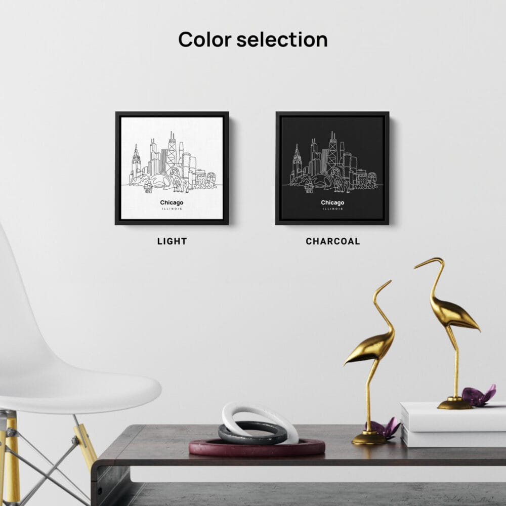 Mini Chicago Canvas Print - Color Selection Mini Chicago Canvas Print - Color Selection
