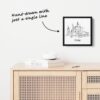 Mini Chicago Canvas Print - One Line Drawing