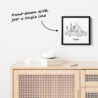 Mini Chicago Canvas Print - One Line Drawing