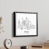 Mini Chicago Canvas Print - Side View