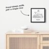 Mini Cincinnati Canvas Print - One Line Drawing