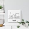 Mini Cleveland Canvas Print - On Shelf