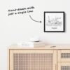 Mini Cleveland Canvas Print - One Line Drawing