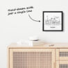 Mini Cleveland Canvas Print - One Line Drawing