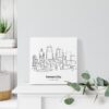Mini Kansas City Canvas Print - On Shelf