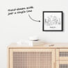 Mini Kansas City Canvas Print - One Line Drawing